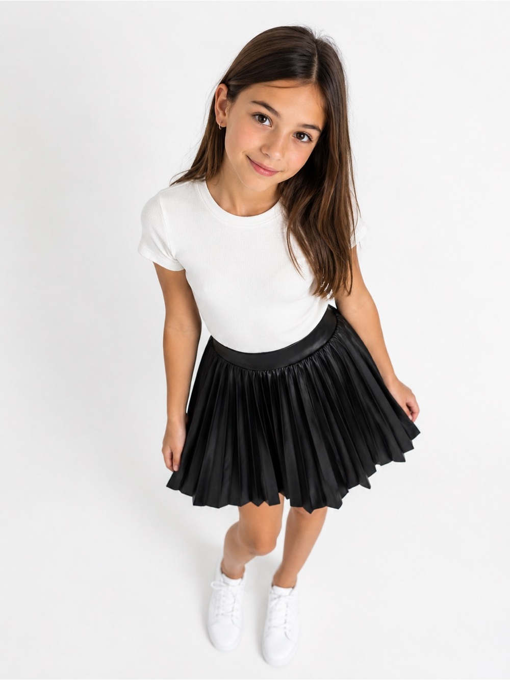 NWT Zara Black Pleated Skirt